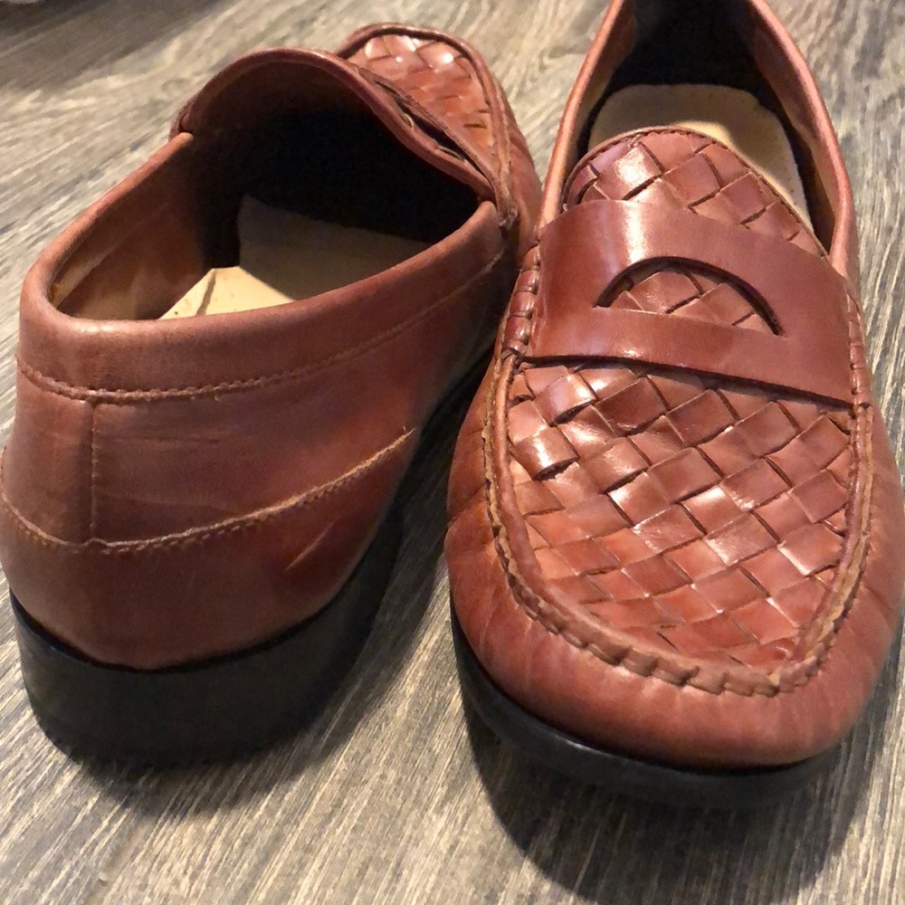 Cole Haan Brown Leather Penny Loafers